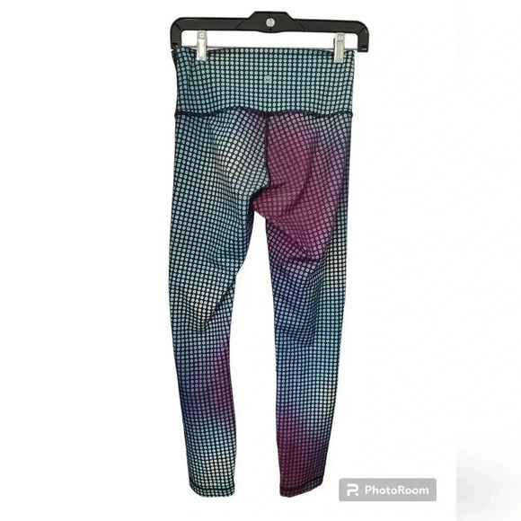 Lululemon Wunder Under Pant III *Full-On Luon in Cosmic Dot White Multi / Black - Picture 3 of 5